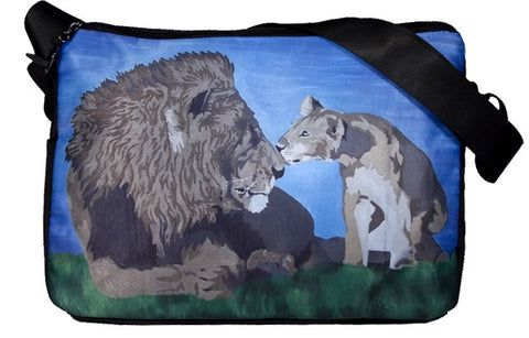 lion messenger bag