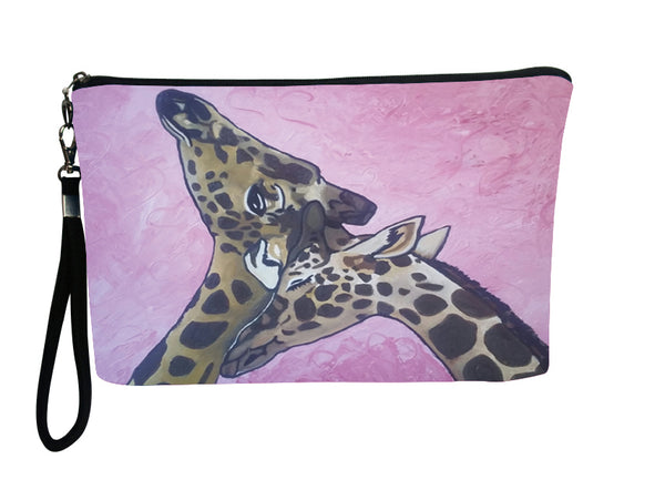 giraffes wristlet