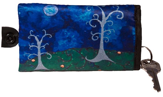 whimsical trees key case