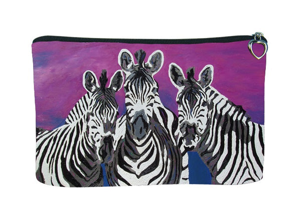 zebra cosmetic bag