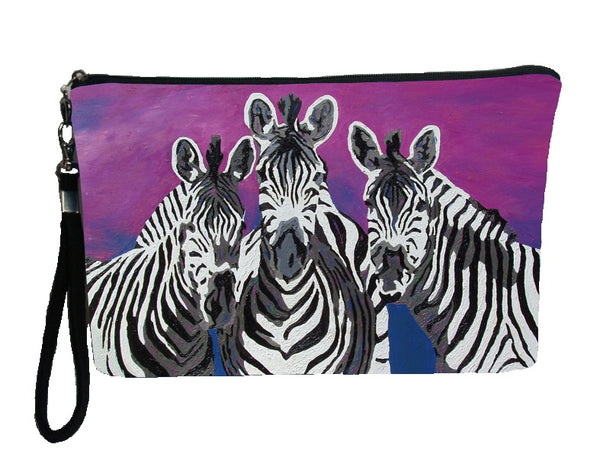 zebra wristlet
