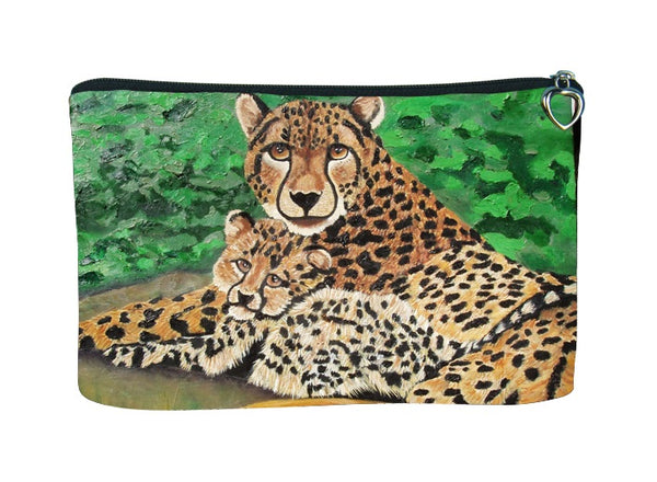 cheetah cosmetic bag