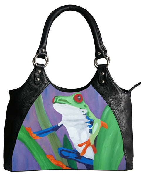 tree frog vegan leather bag