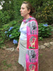 Animal Viscose Scarf- Giraffe and Elephant - Kelly and Full Circle