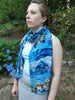 Ocean Animals Animal Viscose Scarf- Sea Otter and Dolphins - Best Friends and The Kiss