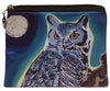 great horned owl coin purse