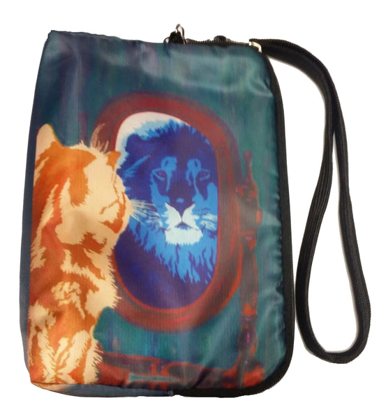 Cat Wristlet zip around