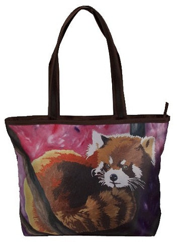 red panda tote bag