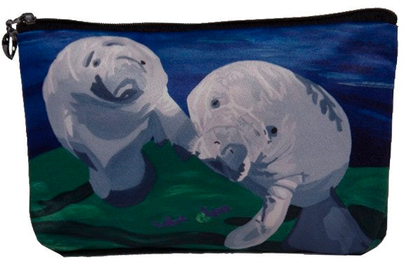 manatee make-up bag cosmetic bag