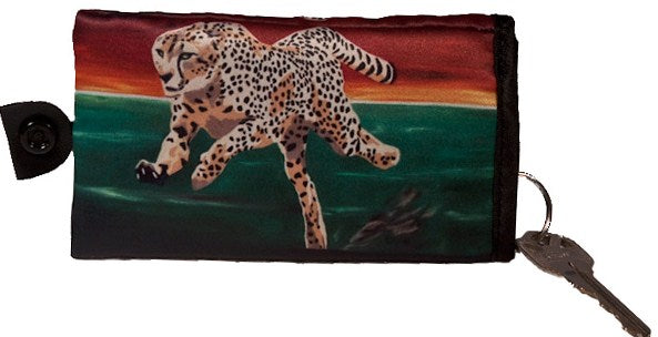 running cheetah key chain
