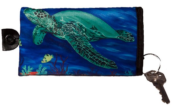 green sea turtle key chain