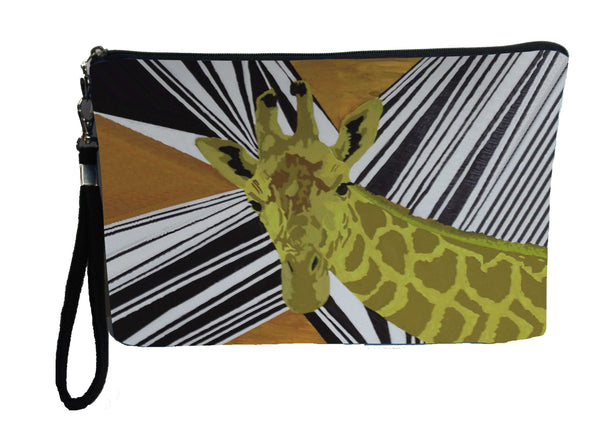 Animal print wristlet