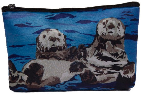 sea otter cosmetic bag