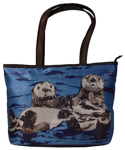 sea otter tote bag