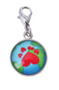 cat looks in mirror and sees his reflection as a lion zip around wristlet