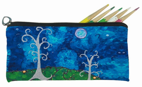 whimsical trees soft eye glasses case
