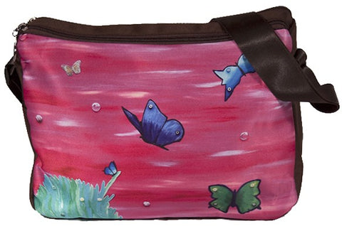 butterflies messenger bag