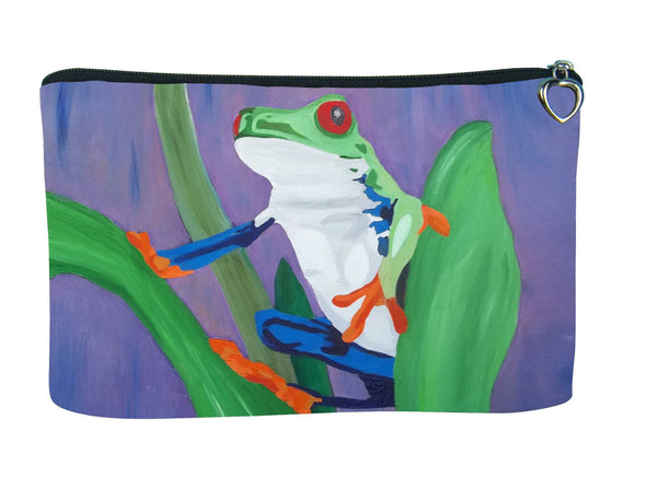 frog make-up bag