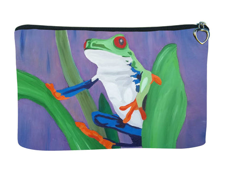 frog make-up bag