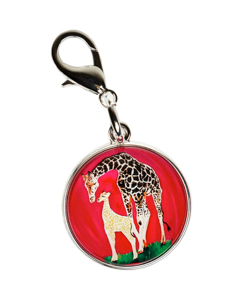 giraffe bag charm