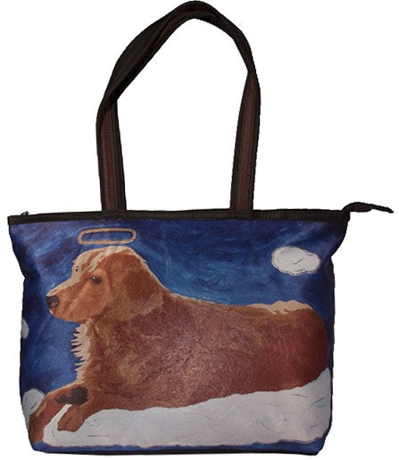 Golden retriever tote bag