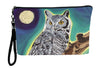 great horned owl wristlet