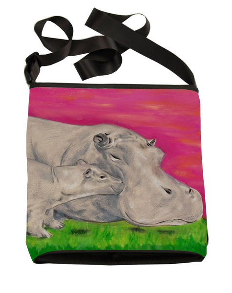 hippo cross body bag