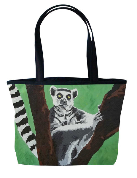 lemur tote bag