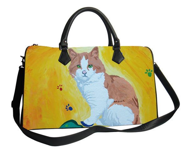 cat vegan leather bag