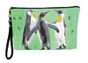christmas singing penguins wristlet