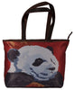 panda tote bag red