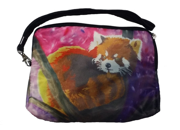 red panda vegan wristlet