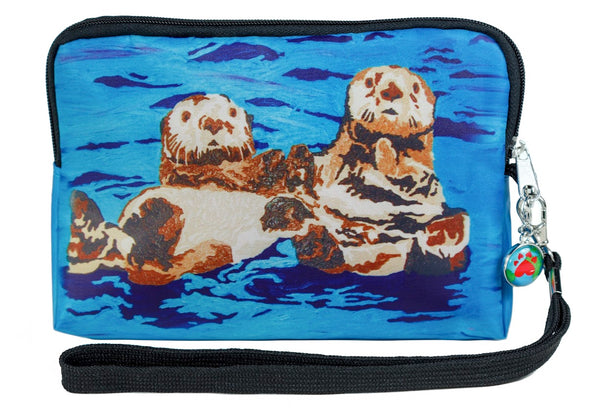 sea otter zip pouch