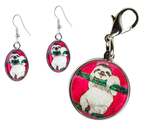 Sloth Jewelry Set