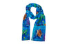 Sea Turtles Animal Viscose Scarf- Green Sea Turtle and Loggerhead Sea Turtle - Wisdom and The Pilgrim