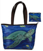 sea turtle tote bag and matching wallet