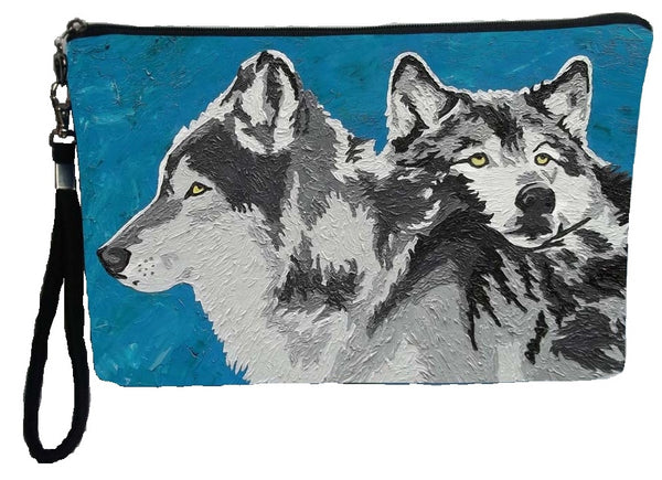 wolf wristlet