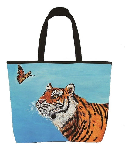 tiger tote bag