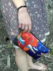 colorful african elephant clutch bag
