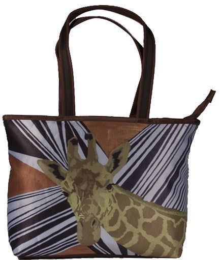 Animal print tote bag