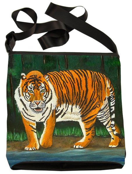 bengal tiger large cross body bag