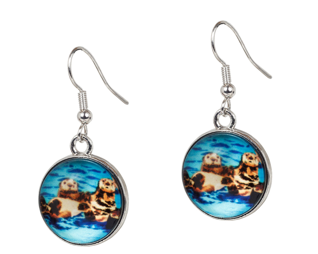 Sea otter earrings
