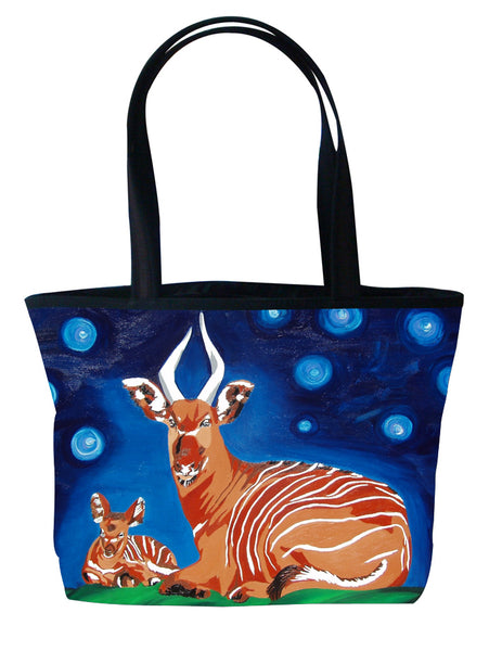 starry night bongo tote bag