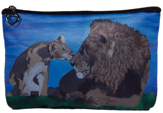 lion cosmetic bag