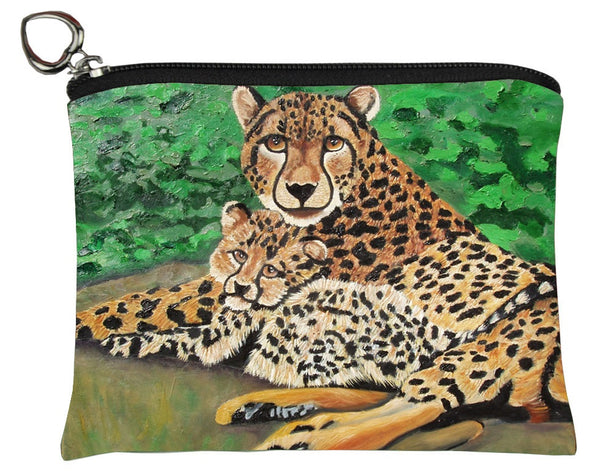 cheetah change purse