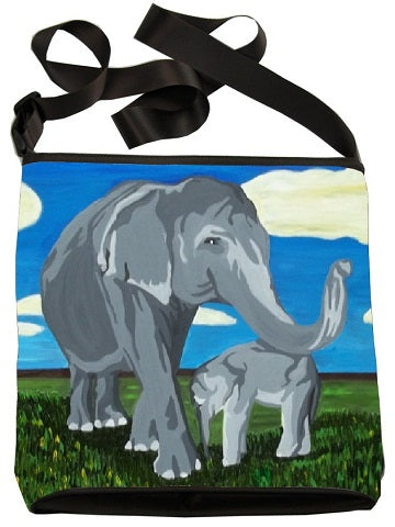 asian elephant cross body bag large