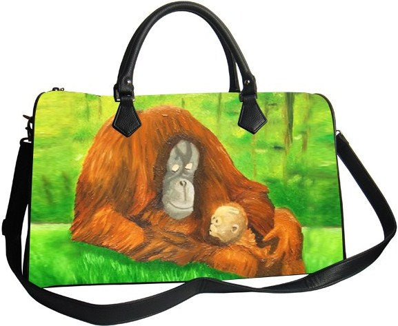 Orangutan leather bag vegan
