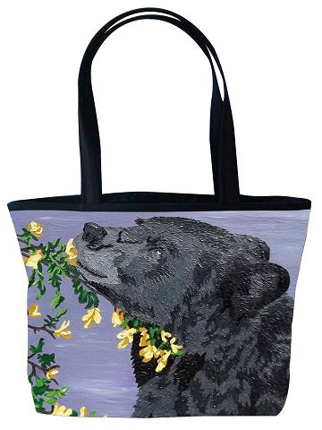 black bear tote bag