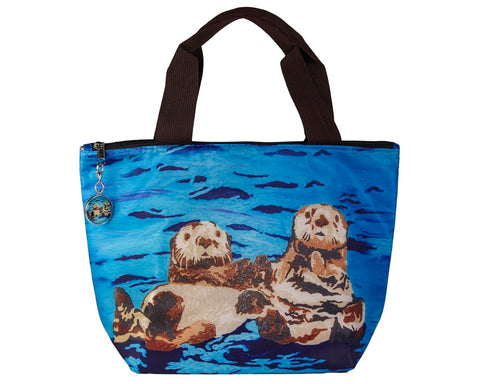 sea otter lunch bag