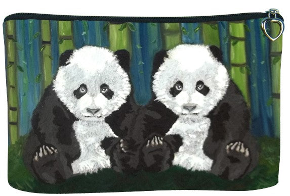 panda cubs cosmetic bag